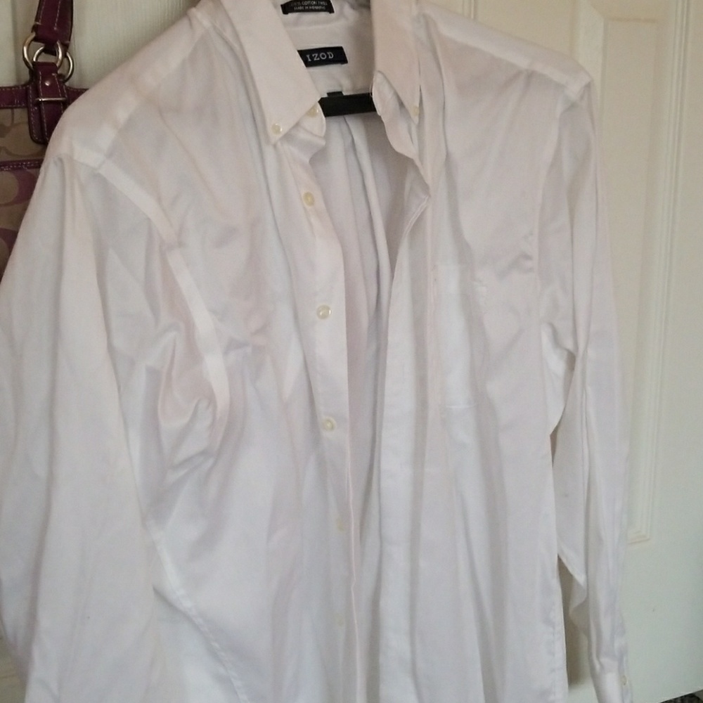 Men's white dress shirt
